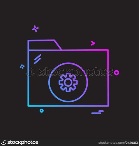 Folder icon design vector