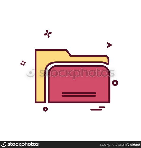 Folder icon design vector