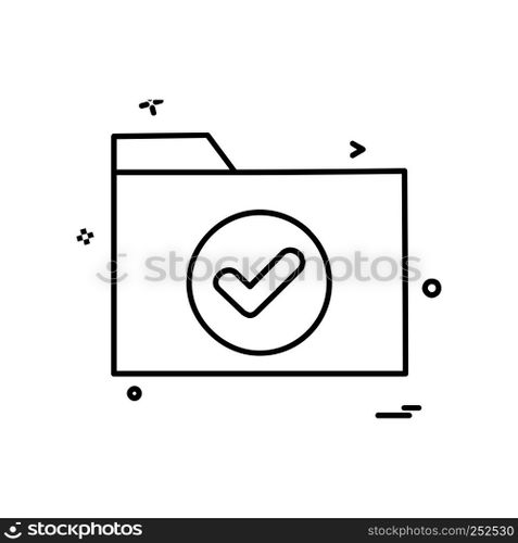 Folder icon design vector
