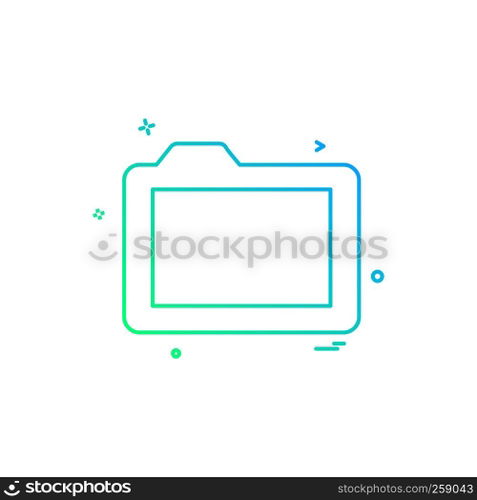 Folder icon design vector