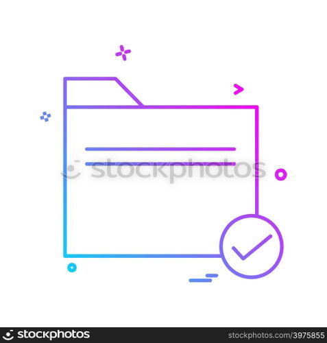 Folder icon design vector