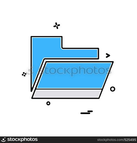 Folder icon design vector