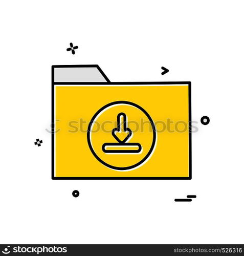 Folder icon design vector
