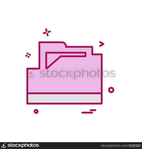 Folder icon design vector