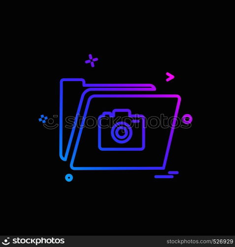 Folder icon design vector