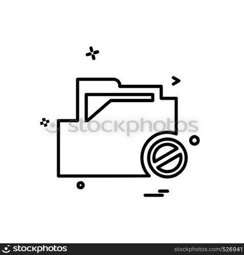 Folder icon design vector
