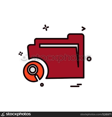 Folder icon design vector