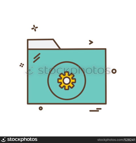 Folder icon design vector
