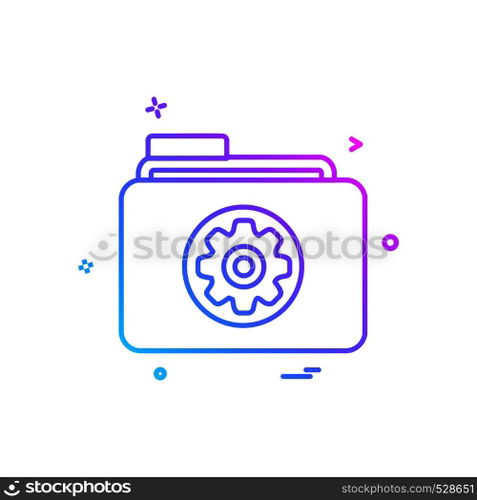 Folder icon design vector