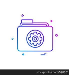 Folder icon design vector
