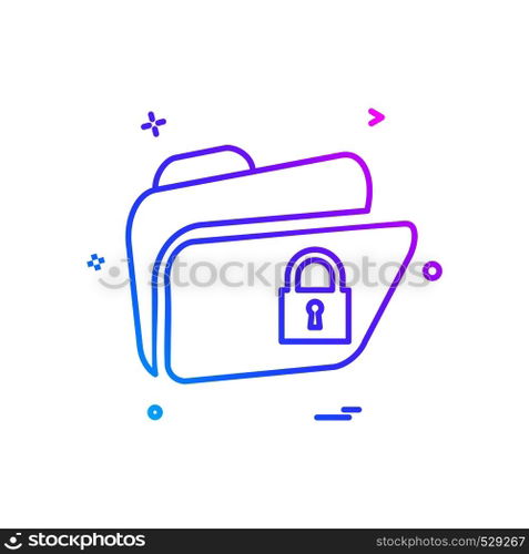 Folder icon design vector