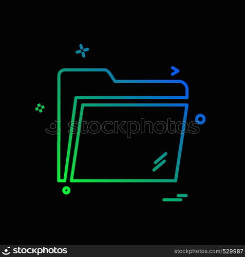 Folder icon design vector
