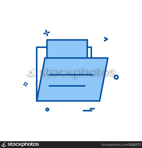 Folder icon design vector