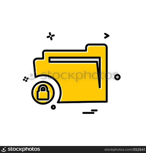 Folder icon design vector