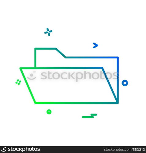 Folder icon design vector