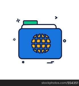 Folder icon design vector
