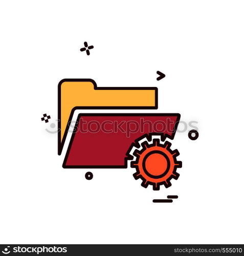 Folder icon design vector