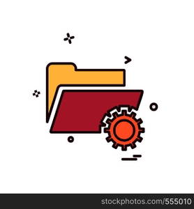 Folder icon design vector