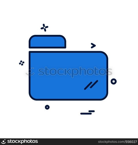 Folder icon design vector