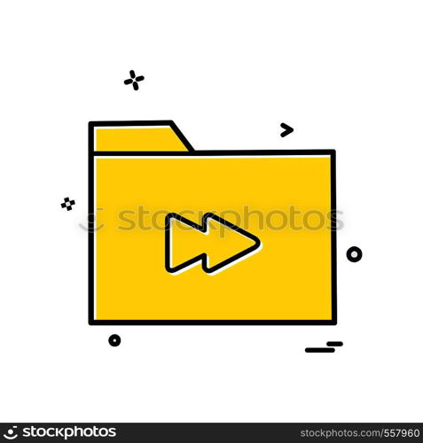 Folder icon design vector