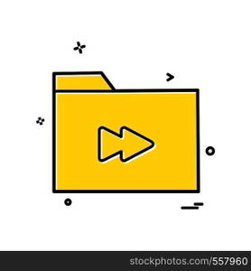 Folder icon design vector