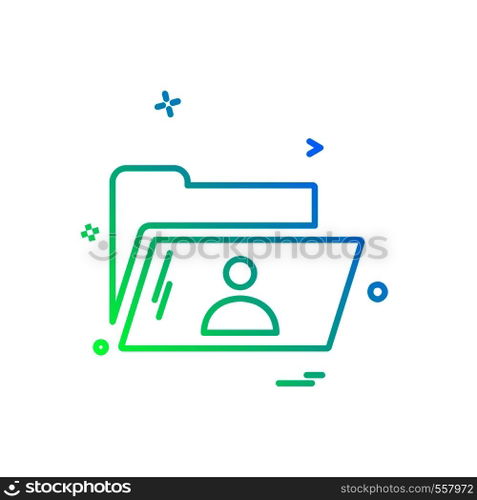 Folder icon design vector