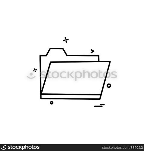 Folder icon design vector