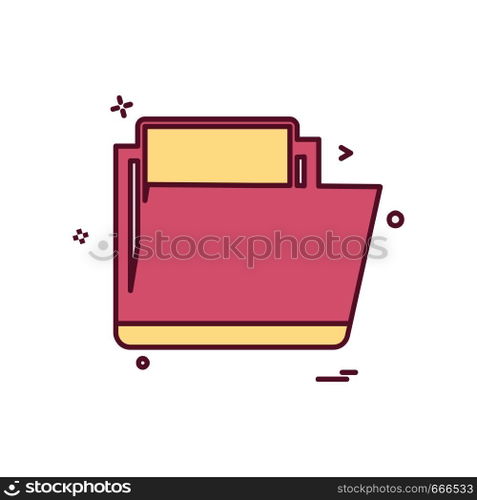 Folder icon design vector