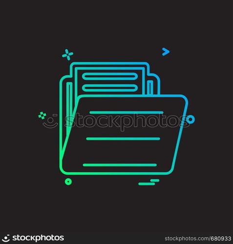 Folder icon design vector