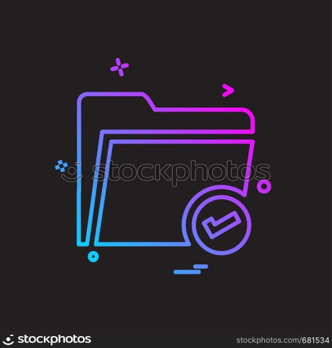 Folder icon design vector