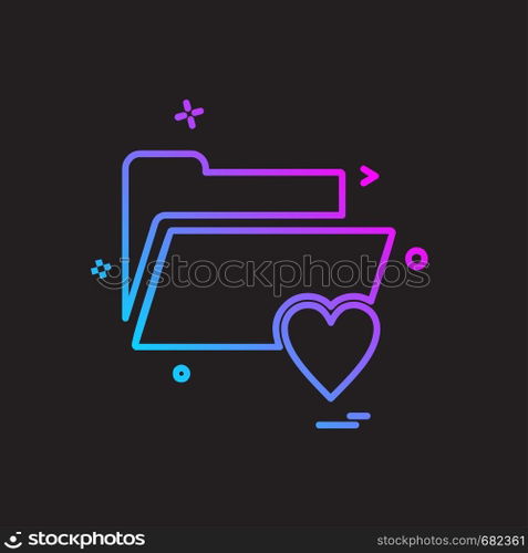 Folder icon design vector