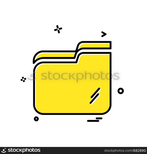 Folder icon design vector