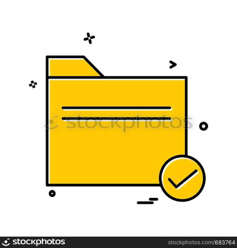 Folder icon design vector