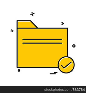 Folder icon design vector