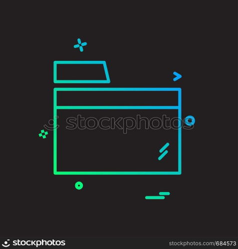 Folder icon design vector