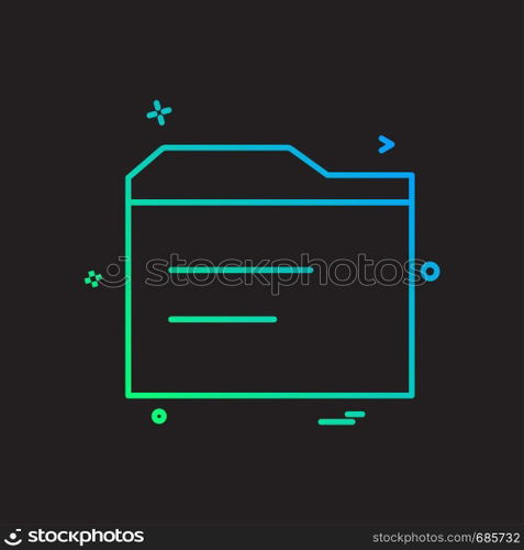 Folder icon design vector