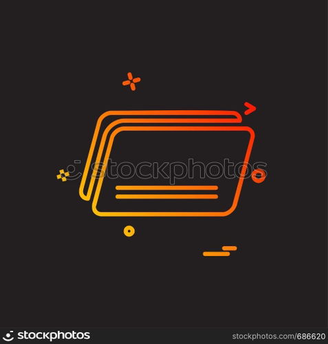 Folder icon design vector