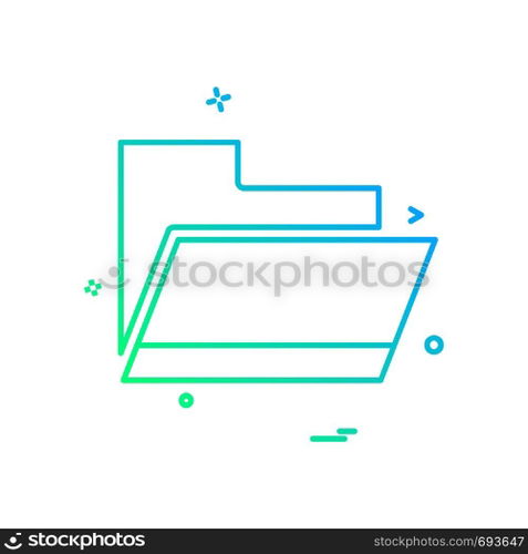 Folder icon design vector