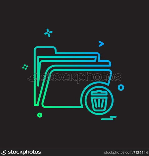 Folder icon design vector