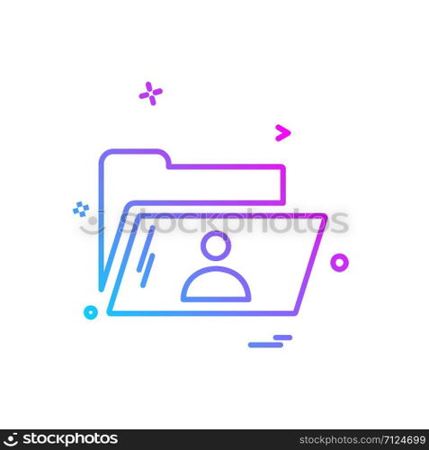 Folder icon design vector