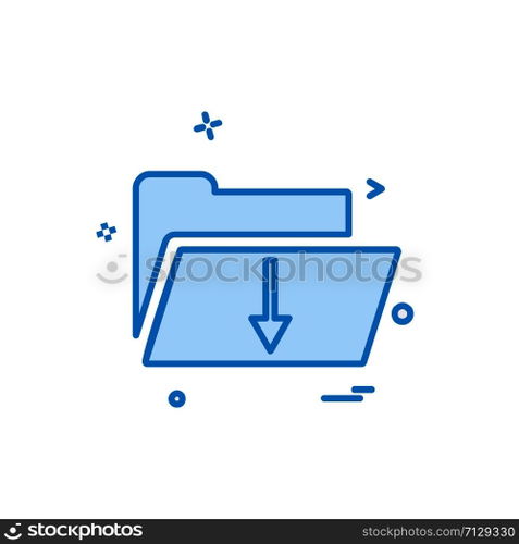 Folder icon design vector