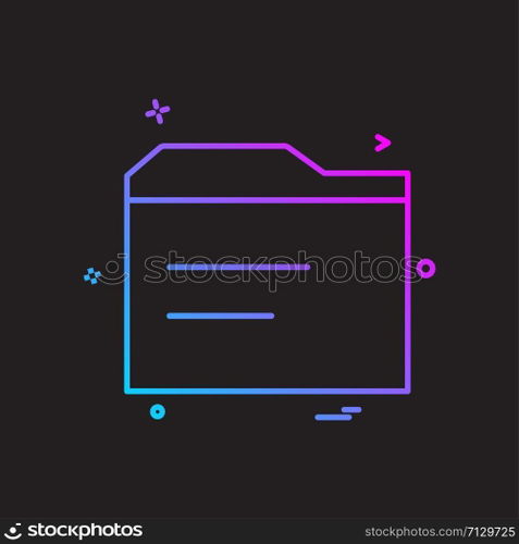 Folder icon design vector