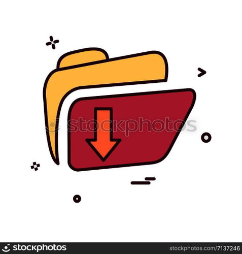 Folder icon design vector