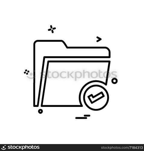 Folder icon design vector