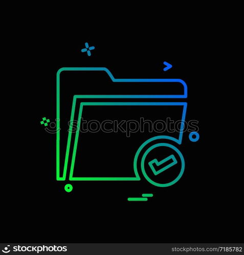 Folder icon design vector