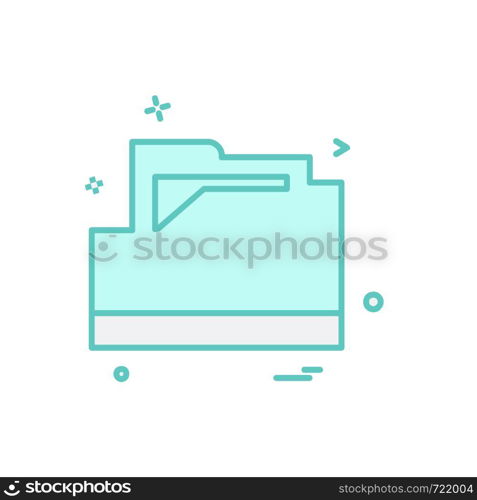 Folder icon design vector