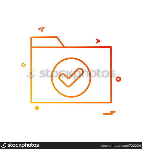Folder icon design vector