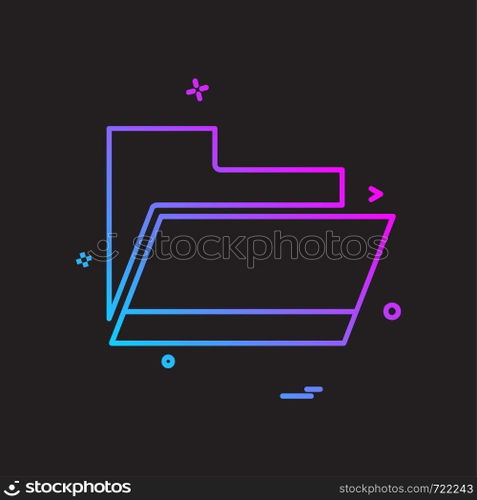 Folder icon design vector