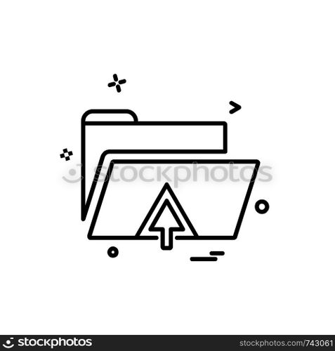 Folder icon design vector