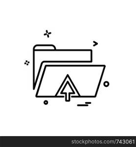 Folder icon design vector